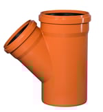 Derivación macho-hembra 45° PVC con junta elástica Ostendorf/Crearplast-Sistema KG, DN/OD 315/250 mm